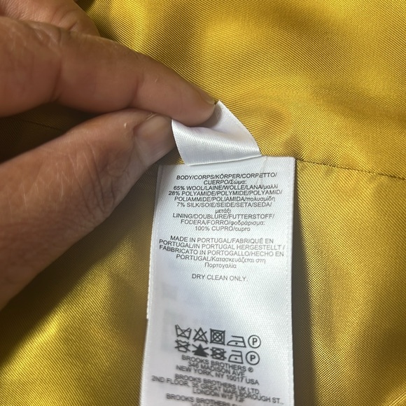 🆕Brooks Brothers Woolen Brown Blazer with Notched Lapels and Textured Fabric - Picture 6 of 12